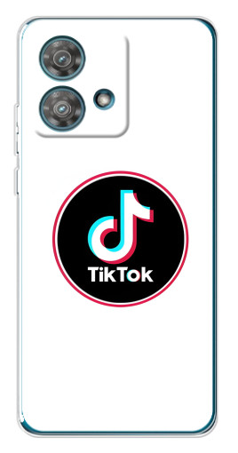Чехол с принтом "Лого Тик Ток" для Motorola Edge 40 Neo