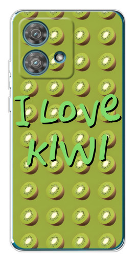 Силиконовый чехол с изображением "Love Kiwi" для Motorola Edge 40 Neo