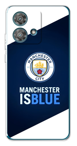 Чехол с печатью "Manchester is Blue" для Motorola Edge 40 Neo
