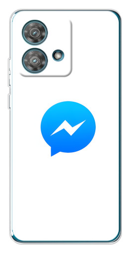 Чехол с картинкой "messenger logo" для Motorola Edge 40 Neo
