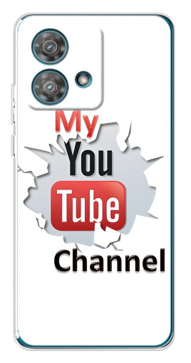 Чехол с принтом "My YouTube" для Motorola Edge 40 Neo