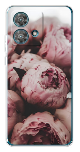 Чехол с картинкой "Нежные пионы" для Motorola Edge 40 Neo