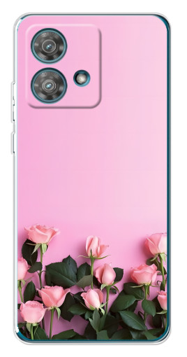 Силиконовый чехол с изображением "Нежные розы" для Motorola Edge 40 Neo