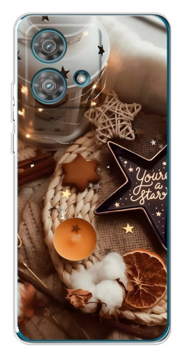 Силиконовый чехол с изображением "Новогодняя атмосфера" для Motorola Edge 40 Neo