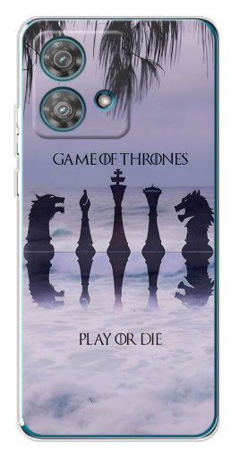 Чехол с картинкой "Play or Die" для Motorola Edge 40 Neo