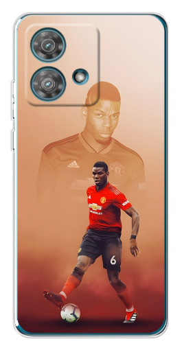 Силиконовый чехол с изображением "Pogba с Манчестера" для Motorola Edge 40 Neo