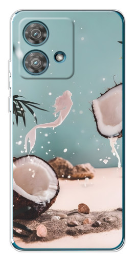 Чехол с печатью "Половинки кокоса" для Motorola Edge 40 Neo