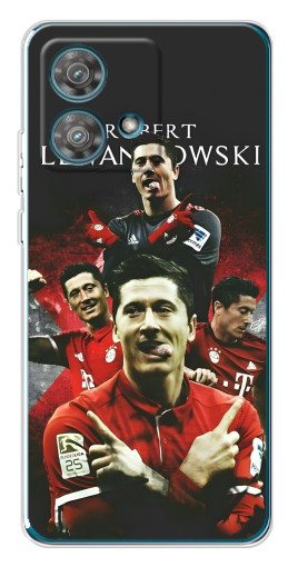 Чехол с печатью "Польский футболист" для Motorola Edge 40 Neo