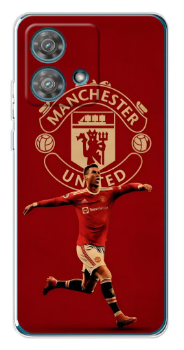Чехол с картинкой "Ronaldo в МЮ" для Motorola Edge 40 Neo