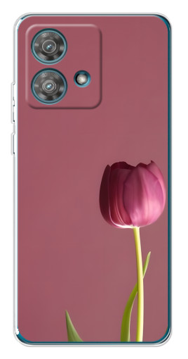 Чехол с принтом "Розовый тюльпан" для Motorola Edge 40 Neo