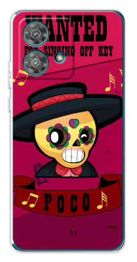Чехол с картинкой "WANTED POCO" для Motorola Edge 40 Neo