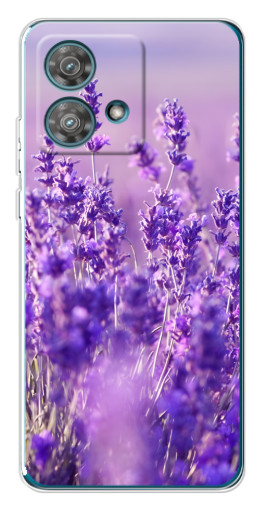 Силиконовый чехол с изображением "Яркая лаванда" для Motorola Edge 40 Neo