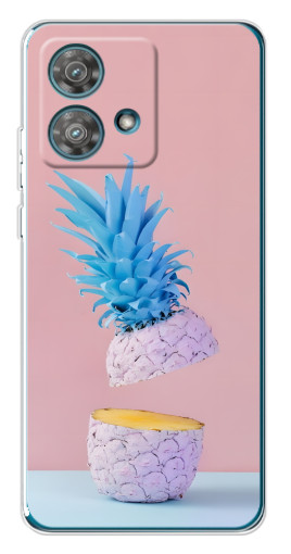 Силиконовый чехол с изображением "Яркий ананас" для Motorola Edge 40 Neo