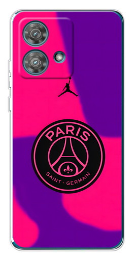 Чехол с принтом "Яркий лого PSG" для Motorola Edge 40 Neo