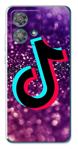 Силиконовый чехол с изображением "Яркий ТикТок" для Motorola Edge 40 Neo
