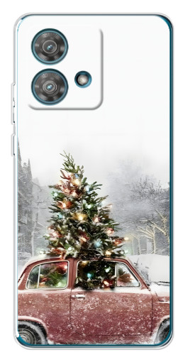 Чехол с картинкой "Елка в машине" для Motorola Edge 40 Neo