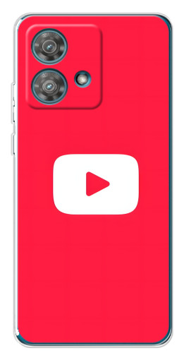 Чехол с печатью "YouTube Кнопка" для Motorola Edge 40 Neo