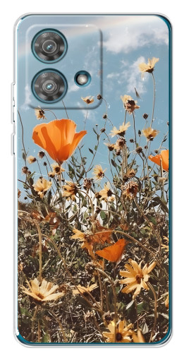 Чехол с печатью "Желтые цветы" для Motorola Edge 40 Neo