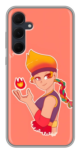 Чехол с картинкой "Amber с огоньком" для Samsung Galaxy A35 (5G)