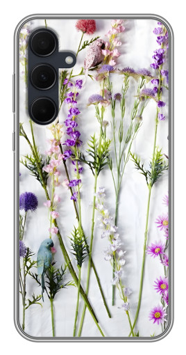 Силиконовый чехол с изображением "Фон полевых цветов" для Samsung Galaxy A35 (5G)