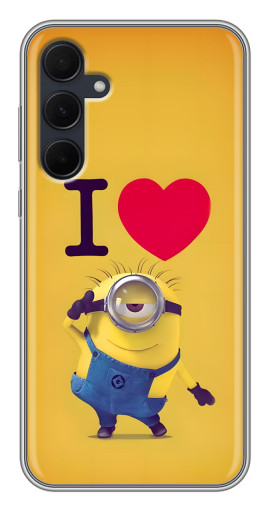 Чехол с картинкой "I Love Minion" для Samsung Galaxy A35 (5G)