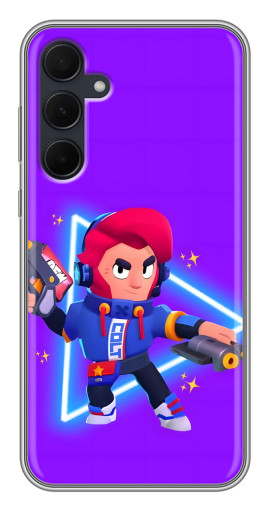 Чехол с картинкой "Кольт в наушниках" для Samsung Galaxy A35 (5G)