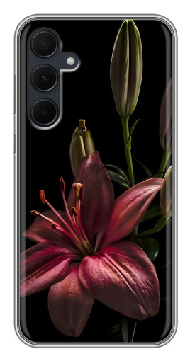 Силиконовый чехол с изображением "Красная лилия " для Samsung Galaxy A35 (5G)