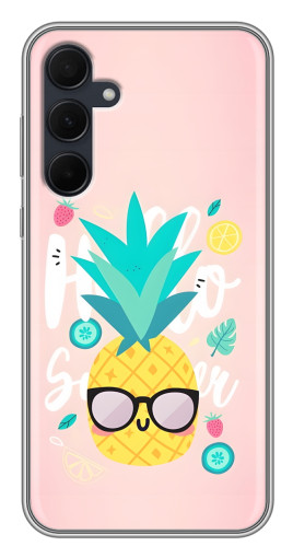 Силиконовый чехол с изображением "Летний ананас" для Samsung Galaxy A35 (5G)