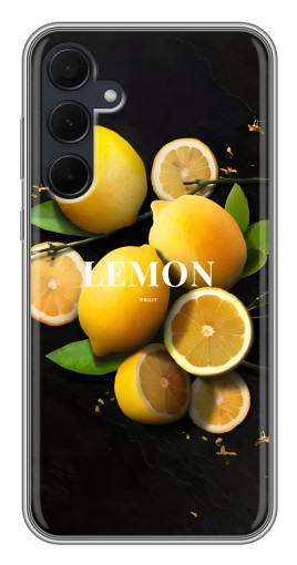 Чехол с принтом "Лимон на черном" для Samsung Galaxy A35 (5G)