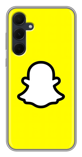 Чехол с картинкой "Лого Snapchat" для Samsung Galaxy A35 (5G)