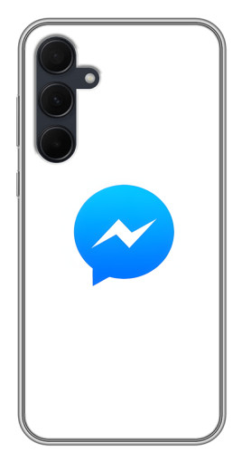 Силиконовый чехол с изображением "messenger logo" для Samsung Galaxy A35 (5G)