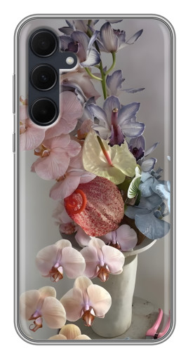 Чехол с печатью "Разноцветные орхидеи" для Samsung Galaxy A35 (5G)
