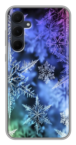 Чехол с принтом "Разноцветные снежинки" для Samsung Galaxy A35 (5G)