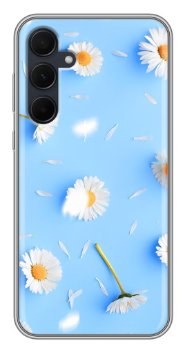 Чехол с картинкой "Ромашковый фон" для Samsung Galaxy A35 (5G)