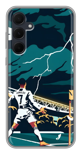 Силиконовый чехол с изображением "Ronaldo празднование" для Samsung Galaxy A35 (5G)