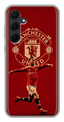 Чехол с картинкой "Ronaldo в МЮ" для Samsung Galaxy A35 (5G)