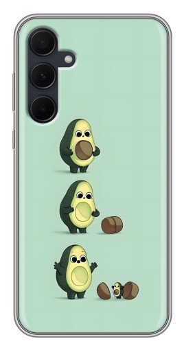 Силиконовый чехол с изображением "Рождение авокадо" для Samsung Galaxy A35 (5G)