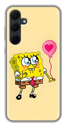 Чехол с печатью "СпанчБоб с шариком" для Samsung Galaxy A35 (5G)