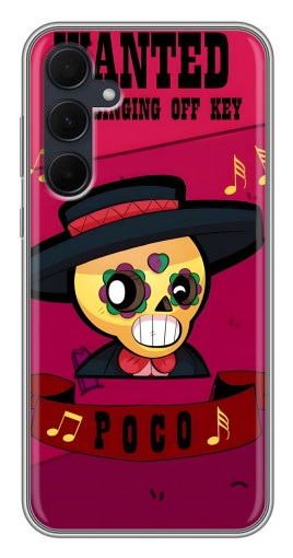 Чехол с принтом "WANTED POCO" для Samsung Galaxy A35 (5G)