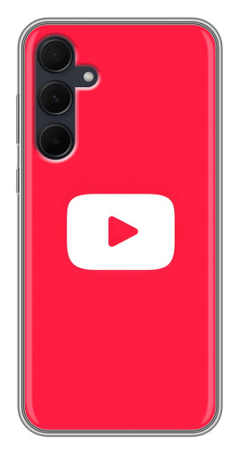 Чехол с принтом "YouTube Кнопка" для Samsung Galaxy A35 (5G)