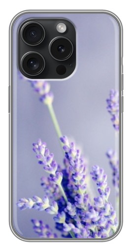 Силиконовый чехол с изображением "Лаванда вблизи" для iPhone 16 Pro