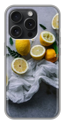 Чехол с принтом "Лимонное настроение" для iPhone 16 Pro