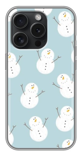 Чехол с принтом "Маленькие снеговики" для iPhone 16 Pro