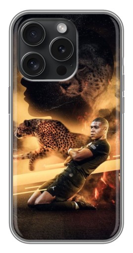 Чехол с принтом "Мбаппе пантера" для iPhone 16 Pro