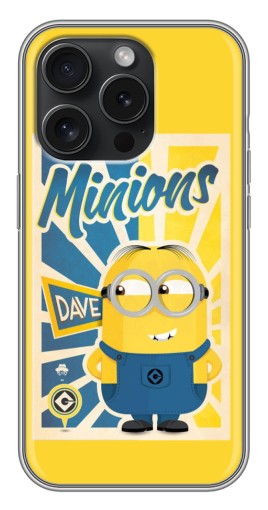 Чехол с картинкой "Minions" для iPhone 16 Pro