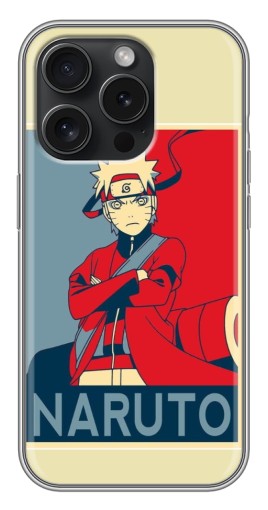 Чехол с печатью "Удзумаки Naruto" для iPhone 16 Pro