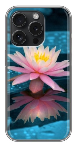 Силиконовый чехол с изображением "Водяная лилия" для iPhone 16 Pro