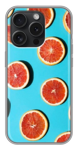 Чехол с принтом "Яркие грейпфруты" для iPhone 16 Pro
