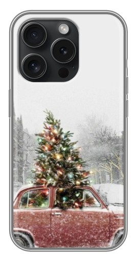 Чехол с печатью "Елка в машине" для iPhone 16 Pro