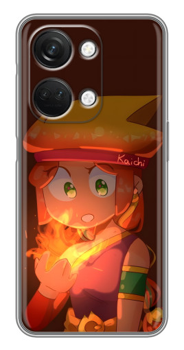 Чехол с принтом "Amber с огнем" для OnePlus Nord 3 5G